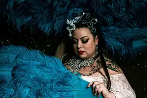 Talia Shenandoah, who performs as Harlow Holiday, said she spends as many as 60 hours designing costumes. The Salt City Burlesque troupe will perform at The Palace Theatre this weekend for their Sweet Valentease show.