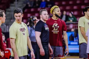 Stephen Goldsmith learned to love tedious chores like mopping the floor, folding towels, refilling water bottles and rebounding at SU. Now, at BC, he's doing the same.