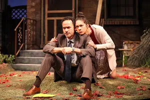 Erick González and Monica Rae Summers Gonzalez portray Pablo and Tania Del Valle, a couple in Syracuse Stage’s production of “Native Gardens.” The show runs this week until March 3. 