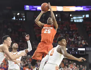 Tyus Battle finished with three rebounds in Syracuse's loss to Clemson. 