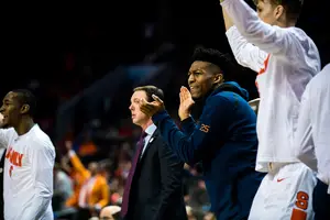 Tyus Battle missed the first game of his SU career on Wednesday night. 