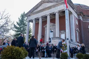 More than 100 people attended Syracuse University's Service of Commemoration on Wednesday. 