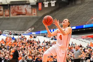 Tiana Mangakahia, pictured against Fordham in the NCAA tournament, is using her final year of eligibility. 