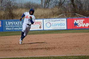 Rajai Davis is 38 years old, but he still believes he's the fastest player on the Syracuse Mets.