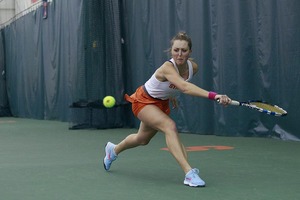 Gabriella Knutson's experiences with wrist pain caused her to work on her backhand.