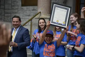 Residents and lawmakers attended Onondaga County's first-ever “Stand Against Racism” Walk.  