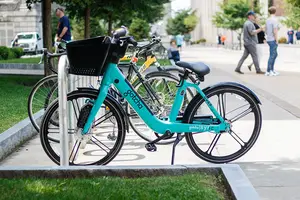 The Syracuse Sync program implements a system of electronic bikes throughout the city and on campus. 