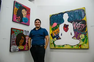Bennie Guzman, is one of the featured artists the exhibit. The exhibit includes a centerpiece mural in collaboration with students from the Syracuse Public School District youth. The exhibit it set to kickoff Friday. 