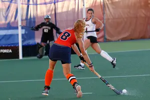 Laura Graziosi is one of three Syracuse players with more than one goal this season. She has two goals and four shots on goal. 
