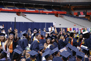 SU has held Commencement in the Carrier Dome every year since 1981.
