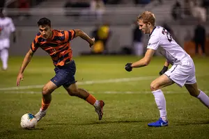 Massimo Ferrin has three assists in his last two games as the Orange's primary taker of set pieces.