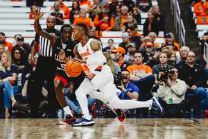 Jalen Carey scored seven points and added three assists in the Orange's win.