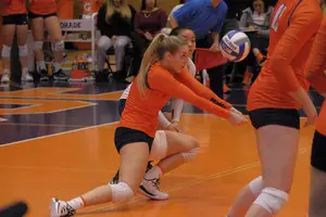 Syracuse made seven attacking errors and three service errors in the opening set.  
