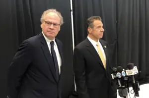 Several times, Andrew Cuomo (right) equated the comments to attacks on him and his family for being Italian American.
