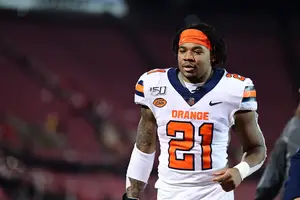 Running back Moe Neal is one of 22 seniors on SU's roster.