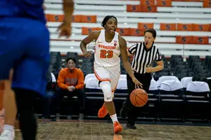 Kiara Lewis led Syracuse's offense with 17 points, but seven of those came on free throws.