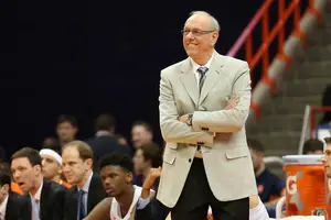 Jim Boeheim coaches the Syracuse University men's basketball team.