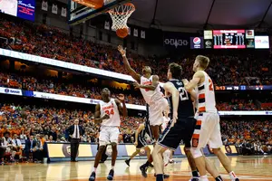 Elijah Hughes scored six early points for Syracuse, but didn't make his first 3-pointer until the 1:52 mark of the second half.