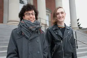 Elliot Pippin (left) is one of the 16 students currently pursuing a minor in LGBT Studies.