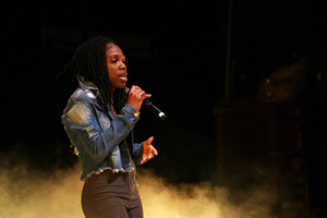 Music artist and SU freshman Shanice Manning, or Shan.X, performed original songs.