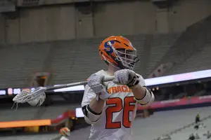 Lucas Quinn scored three goals in Syracuse's season-opening victory against Colgate.
