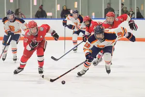With help from their most recent point haul, the Orange sit at third place in CHA standings, three points behind Robert Morris and two behind Mercyhurst.