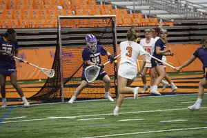 Sam Swart scored three of Syracuse's 15 goals on Saturday in the Carrier Dome.