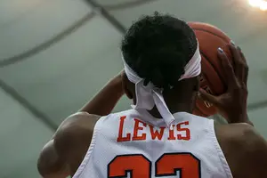 Kiara Lewis posted 16 points, eight rebounds and seven assists in her first ever SU start.