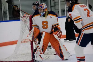 After transferring to Syracuse last season, Allison Small won the conference's Goalie of the Year.
