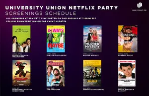 Netflix Party, a Google Chrome extension, enables viewers to sync accounts with one another and watch and chat about movies in real-time. University Union will be utilizing the extension to host its eight upcoming film screenings for the duration of the semester.