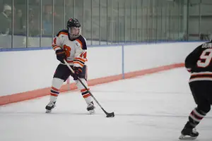 Rennie scored eight goals for Syracuse during the 2019-20 season and helped the Orange win their first CHA title the year before.