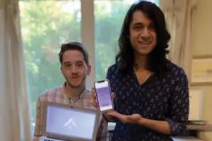 Founders Daniel Fridliand (left) and Dylan Sen (right) hope to eventually expand their anxiety relief app to reach military personnel.