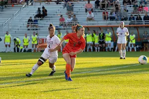 Georgia Allen is one of eight Syracuse women's soccer players who have signed a professional contract.