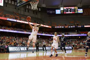In 2018-19, Tiana Mangakahia led Syracuse in points (16.9) and assist (8.4) per game.