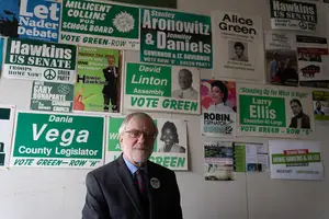 Hawkins won the nomination after receiving 210 of the 355 votes on the first ballot at the Green Party's virtual convention this summer. 