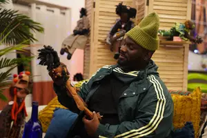 Jaleel Campbell does not limit himself to one type of art. The grant recipient artist also makes dolls, and believes his stitching and craftsmanship of the figures has improved.