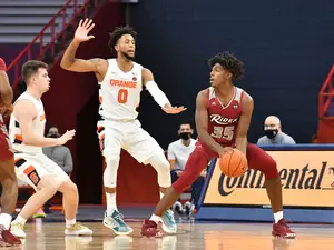 Alan Griffin and Joseph Girard III led Syracuse to a 87-52 win over Rider with 23 and 21 points, respectively.