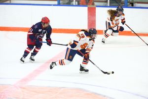 Abby Moloughney's had five shots but did not find the net in Syracuse's loss to Robert Morris.