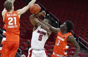Syracuse outrebounded NC State 32-28 in the Orange's second win over the Wolfpack this season.