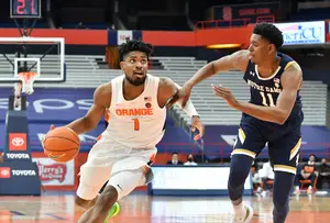 Quincy Guerrier was one of five players on the court that began Syracuse's comeback over Notre Dame.