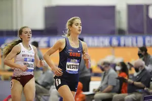 Amanda Vestri won the 5,000-meter race on Friday, Syracuse's only victory at the ACC championship.