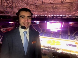 Gill Gross calls men’s basketball games for WAER and tennis games for ACC Network.
