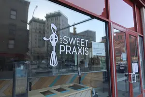 The Sweet Praxis, a bakery in Armory Square, has been able to sustain enough business during the pandemic to keep up with its rent. 