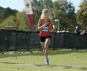 Amanda Vestri placed ninth at the ACC Cross Country Championships and 13th at the NCAA Regional.