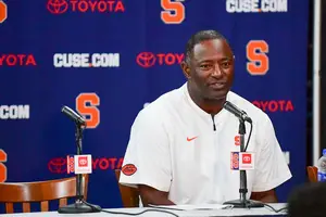 Syracuse had its first spring practice in almost two years Tuesday morning.