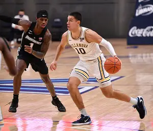 Cole Swider shot 40.2% from 3 for Villanova as a junior in 2020-21. 