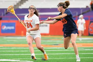 Emma Tyrrell scored four goals and added an assist in Syracuse's 1907 win over Louisville.