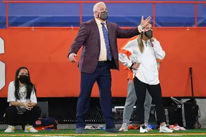 Syracuse women's lacrosse head coach Gary Gait has former players scattered around assistant coaching jobs around the country.