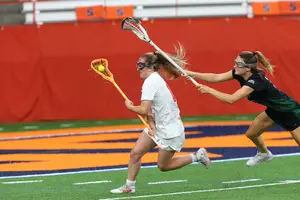 Meaghan Tyrrell led No. 3 Syracuse with seven goals in their 20-8 win over Loyola. 