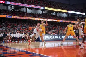 Syracuse’s defense stepped up in the second half behind four blocks from Jesse Edwards and five steals from Cole Swider.